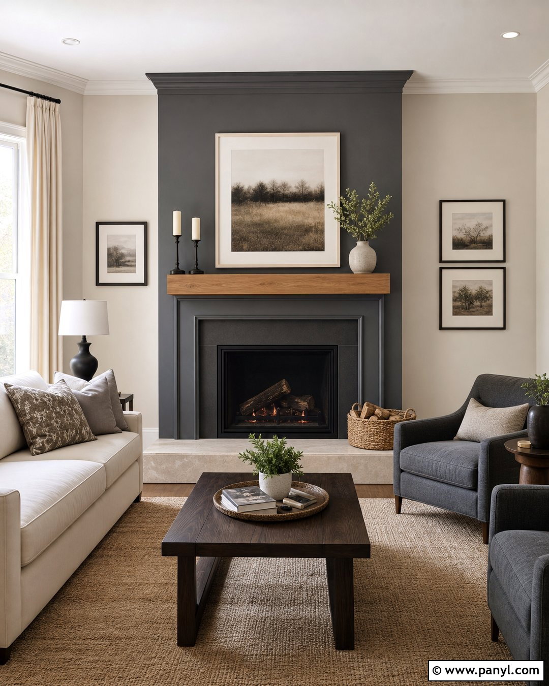 Magnolia And Grey Fireplace Walls - 20 Magnolia And Grey Walls
