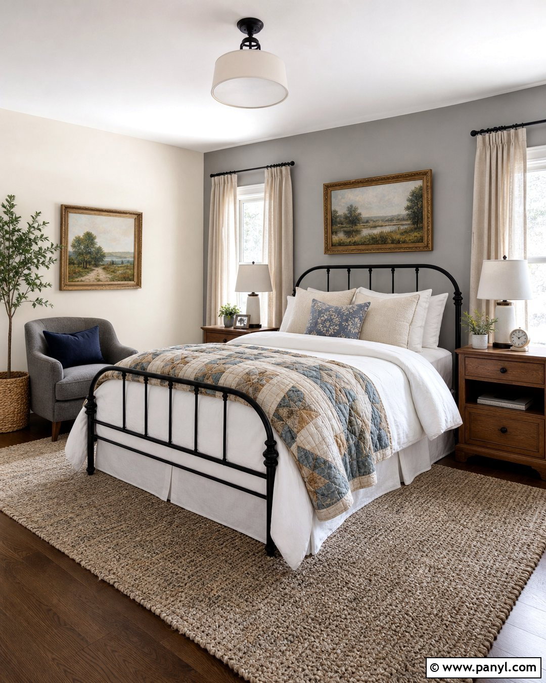 Magnolia And Grey Guest Room Walls - 20 Magnolia And Grey Walls