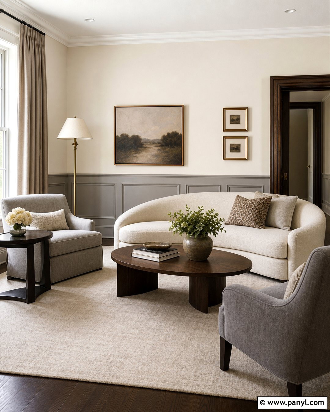 Magnolia And Grey Paneled Walls - 20 Magnolia And Grey Walls