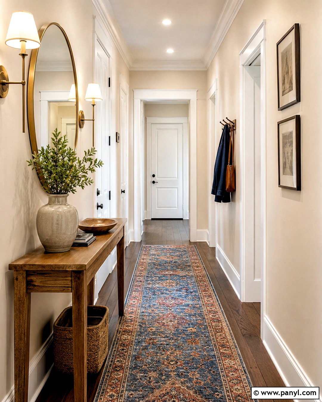 Magnolia Walls In A Narrow Hallway - 20 magnolia wall ideas