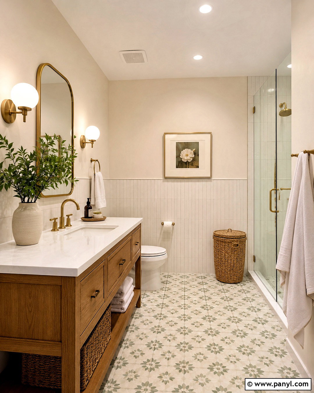 Magnolia Walls In A Relaxing Bathroom - 20 magnolia wall ideas