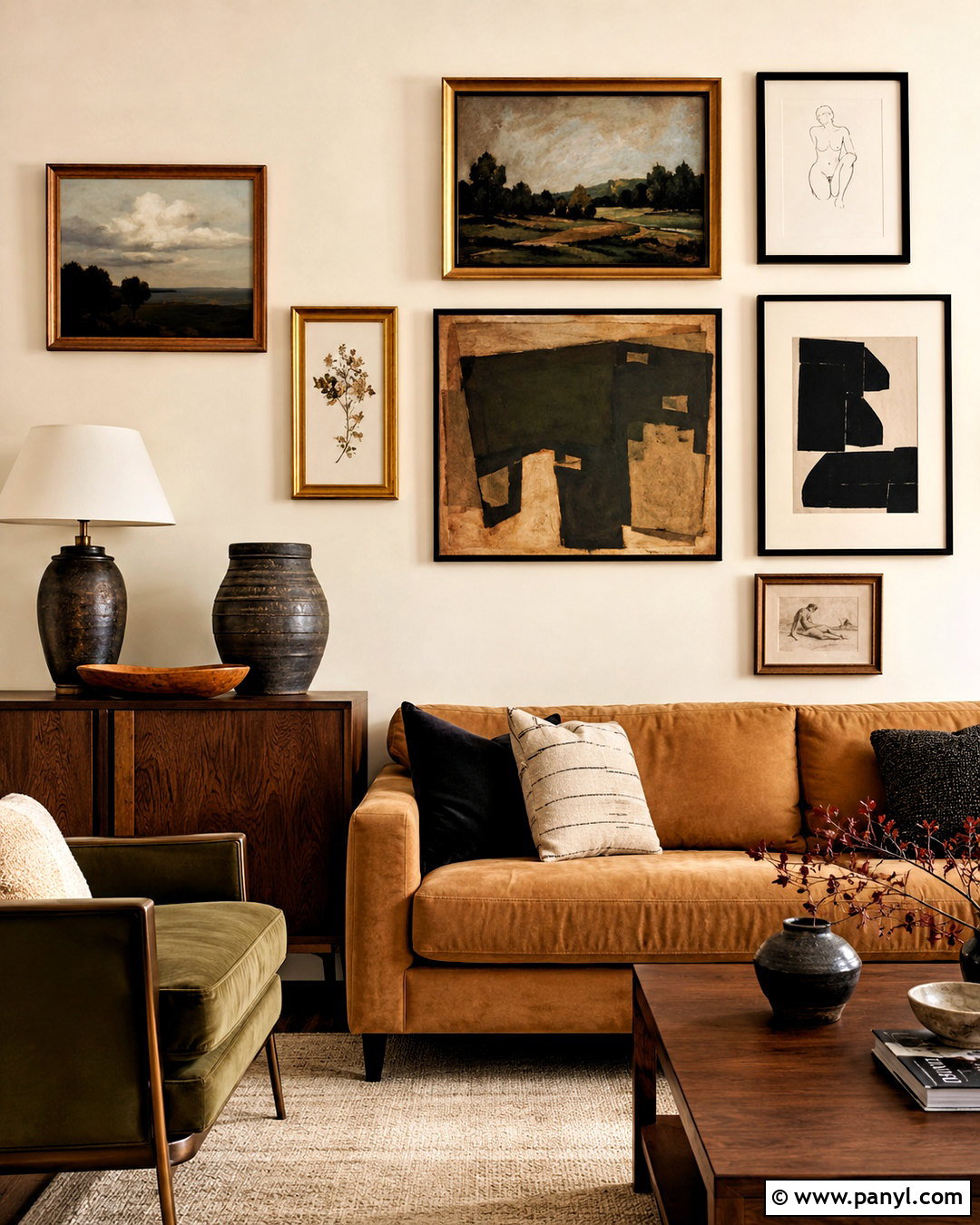 Magnolia Walls With A Gallery Wall - 20 magnolia wall ideas