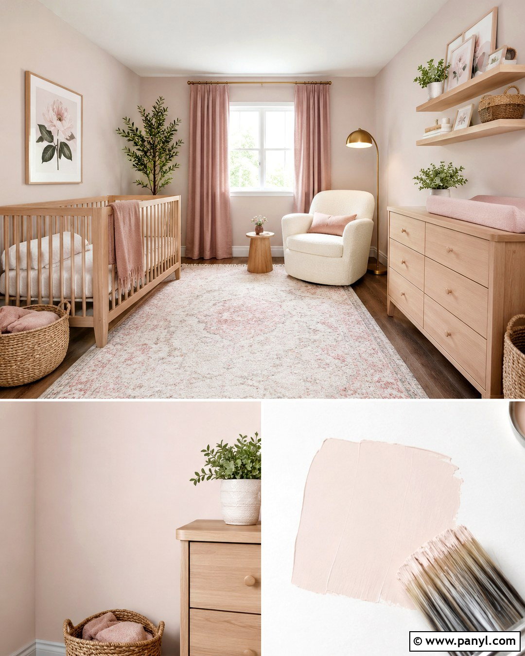 Magnolia Walls With Blush Pink - 20 Magnolia Wall Color Ideas