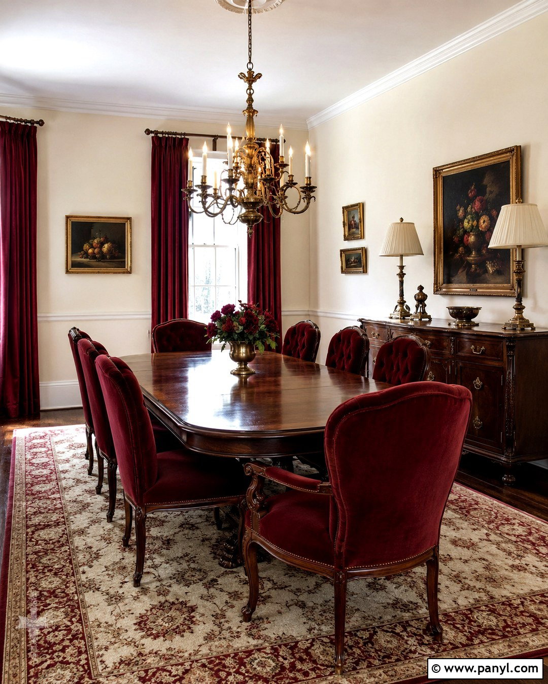 Magnolia Walls With Burgundy - 20 Magnolia Wall Color Ideas