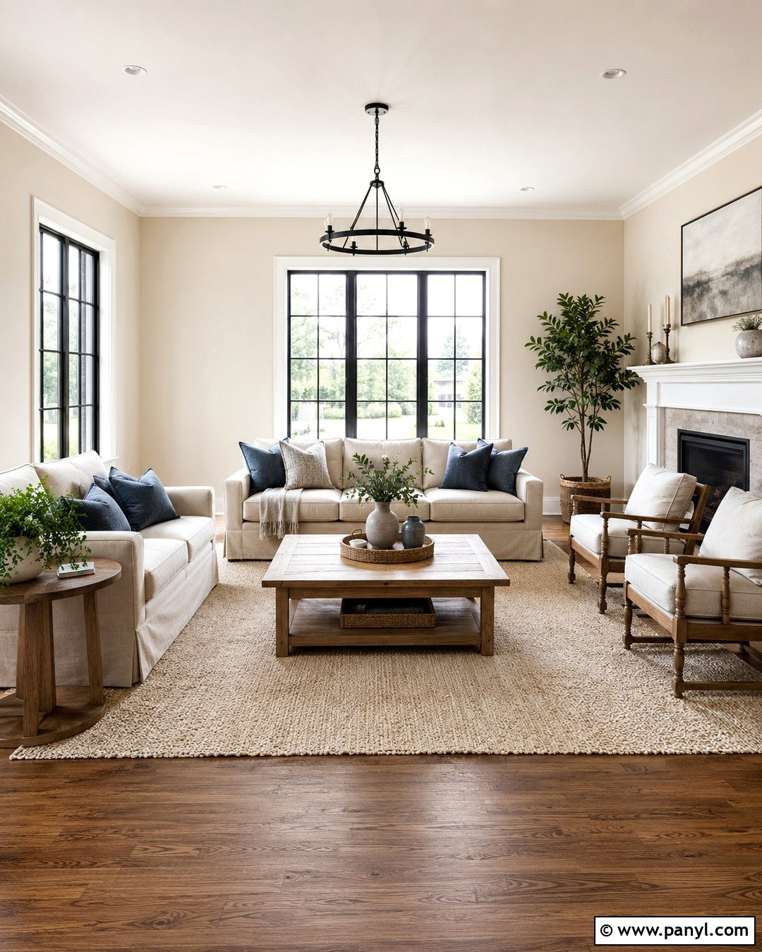 Magnolia Walls With Crisp White Trim - 20 Magnolia Wall Color Ideas