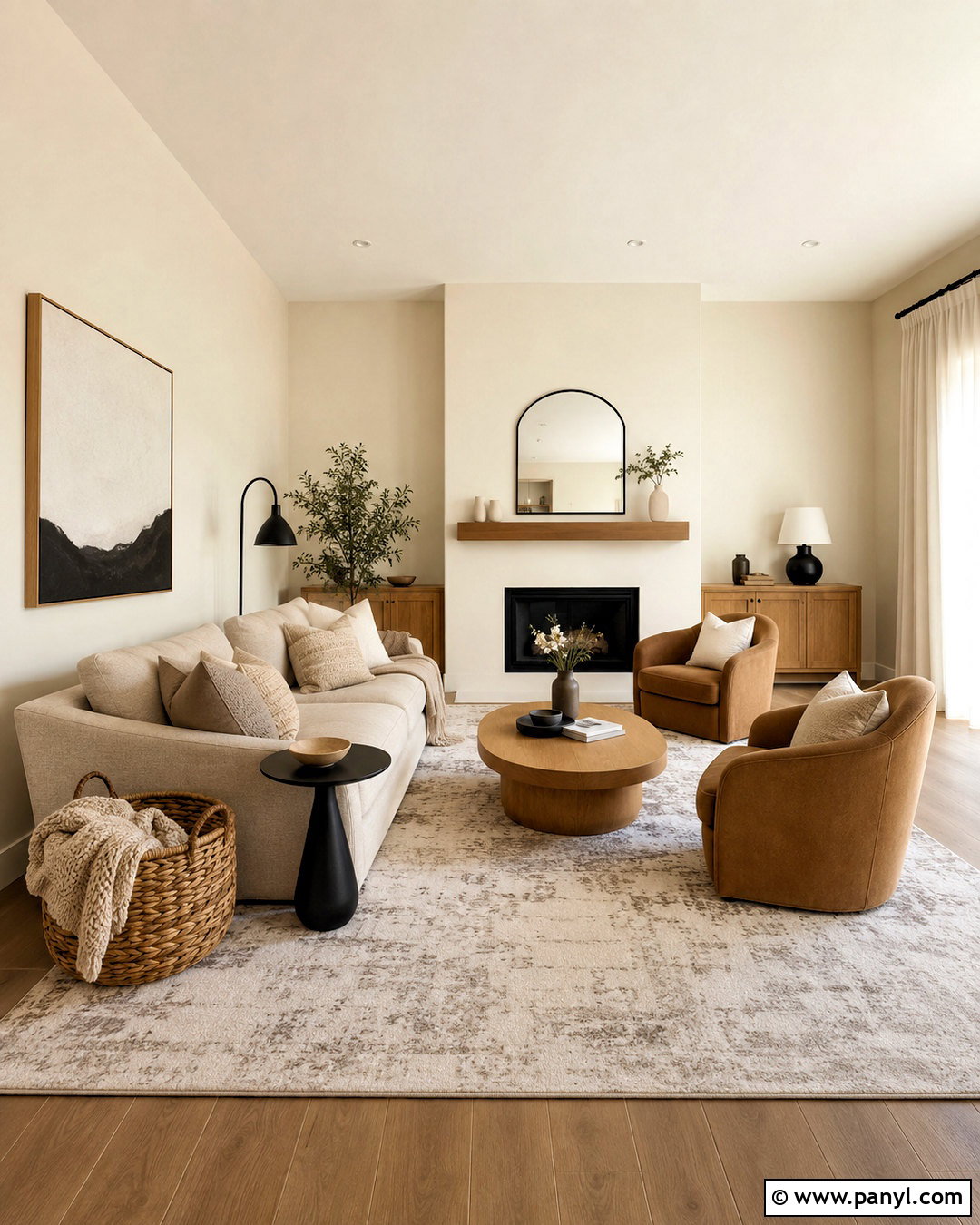 Magnolia Walls With Warm Neutral Decor - 20 magnolia wall ideas