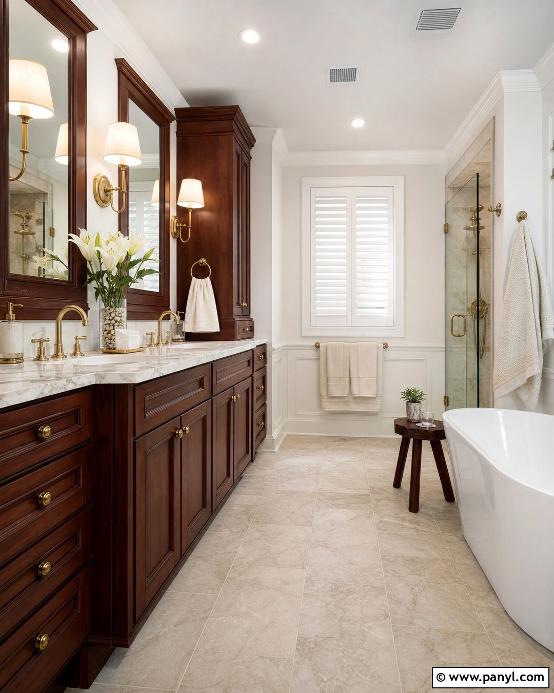 Mahogany Alder Wood Bathroom - 20 Alder Wood Color Ideas