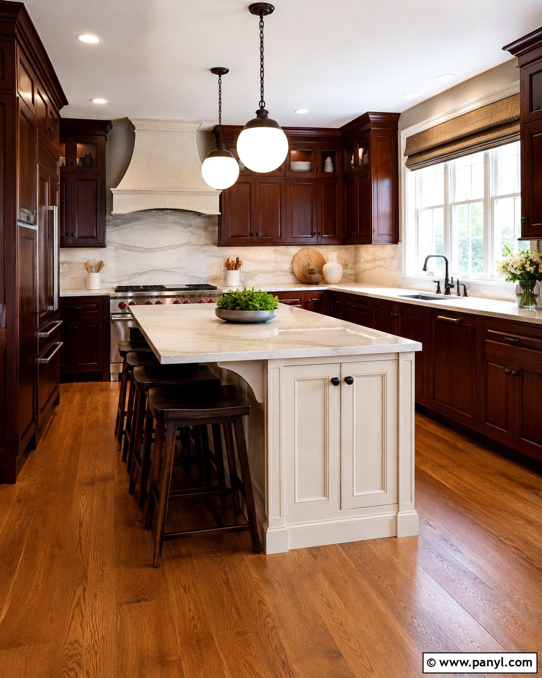Mahogany Kitchen - 20 Rich Kitchen Colors