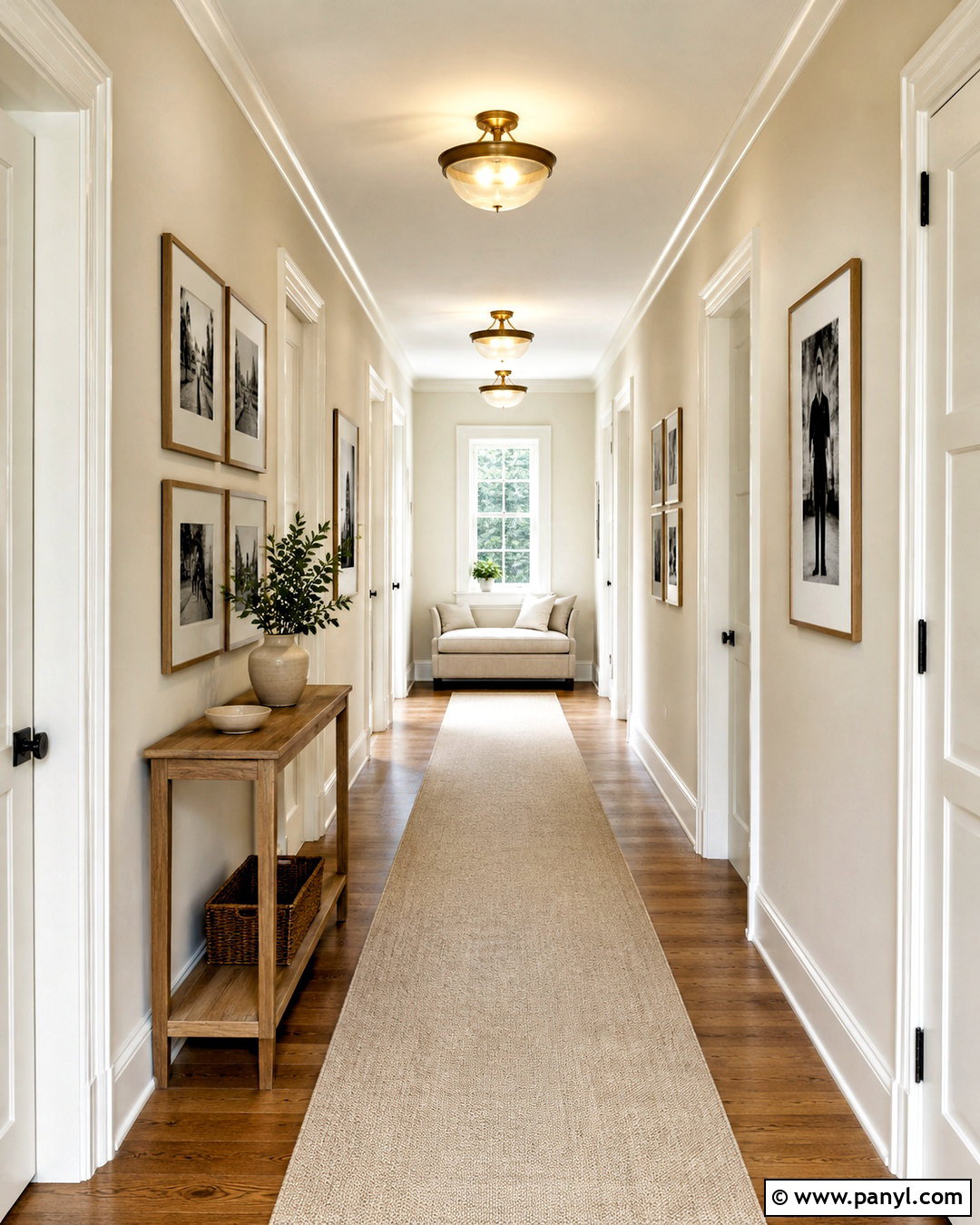 Maison Blanche Hallway With White Trim - 20 maison blanche sherwin williams ideas