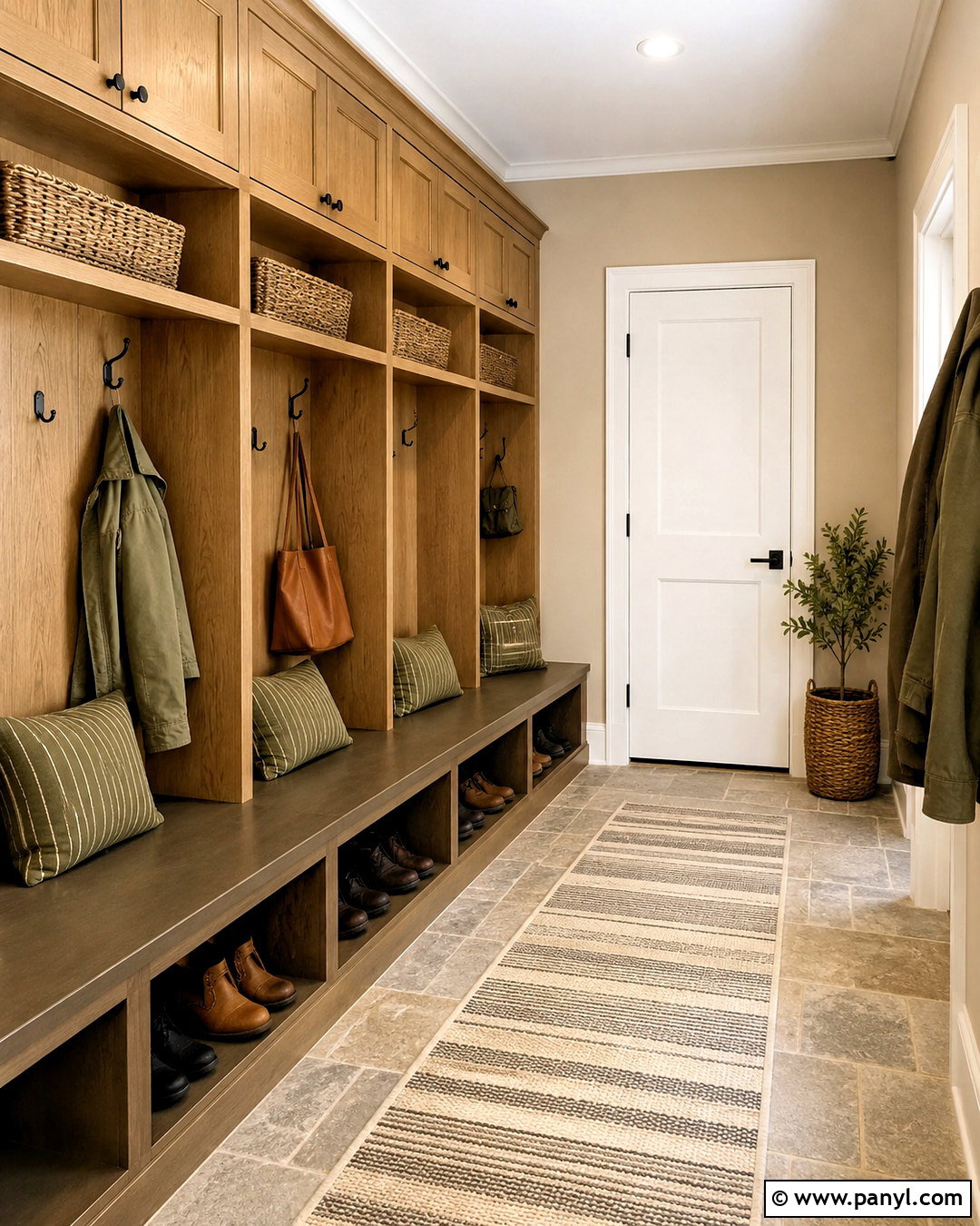 Maison Blanche Mudroom With Wood Storage - 20 maison blanche sherwin williams ideas