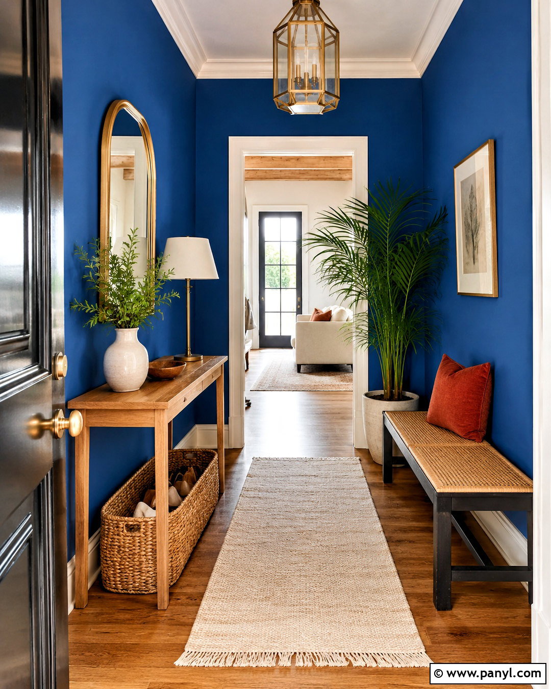 Majorelle Blue Entryway - 20 majorelle blue ideas