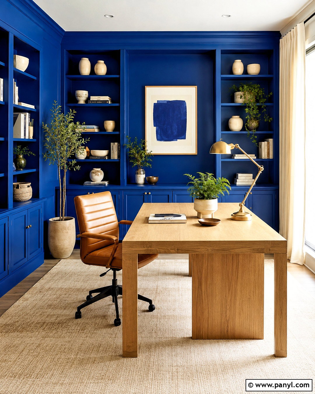 Majorelle Blue Home Office - 20 majorelle blue ideas