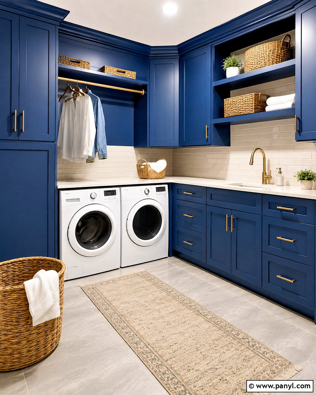 Majorelle Blue Laundry Room - 20 majorelle blue ideas