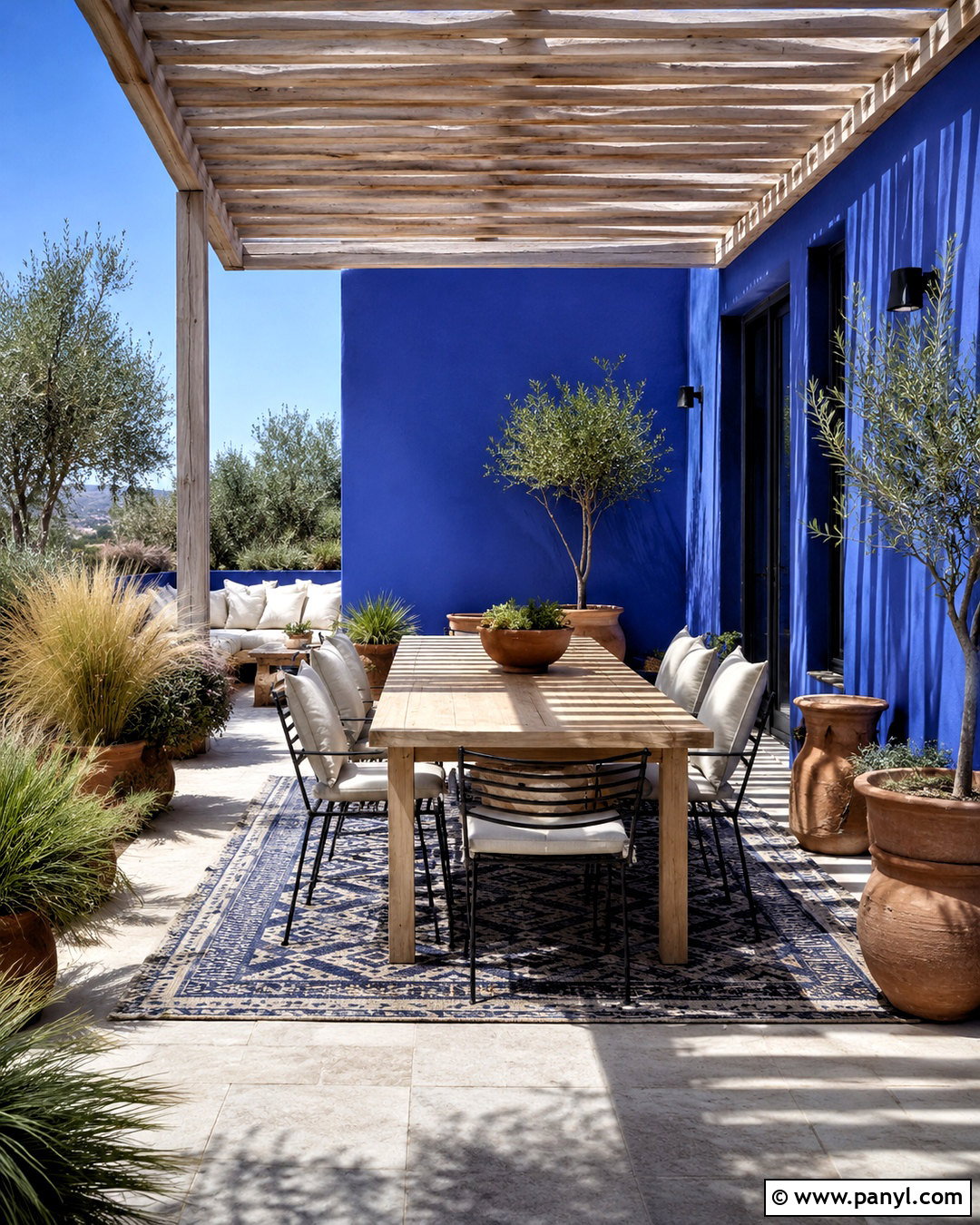 Majorelle Blue Patio - 20 majorelle blue ideas