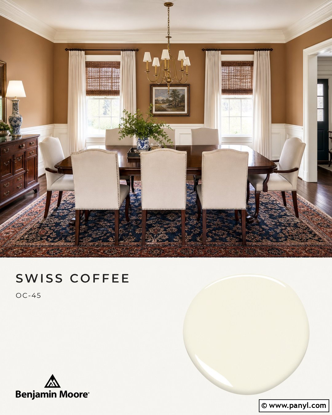 Manchester Tan With Swiss Coffee - 45 swiss coffee coordinating colors