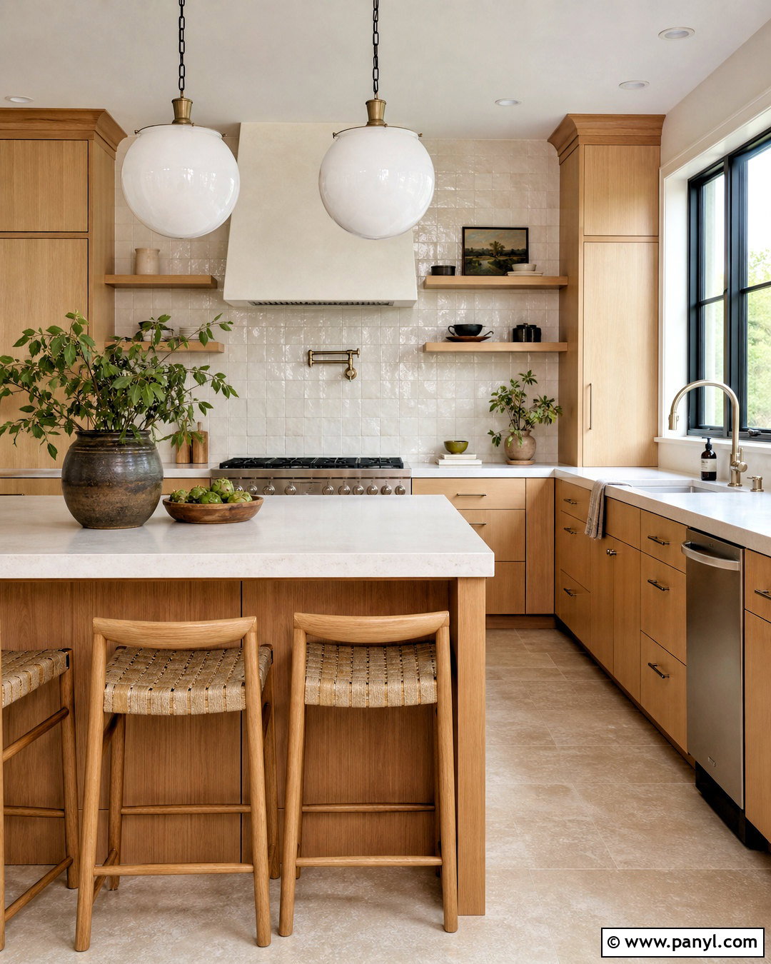 Maple And White Oak Kitchen - 20 wood tones that go together ideas