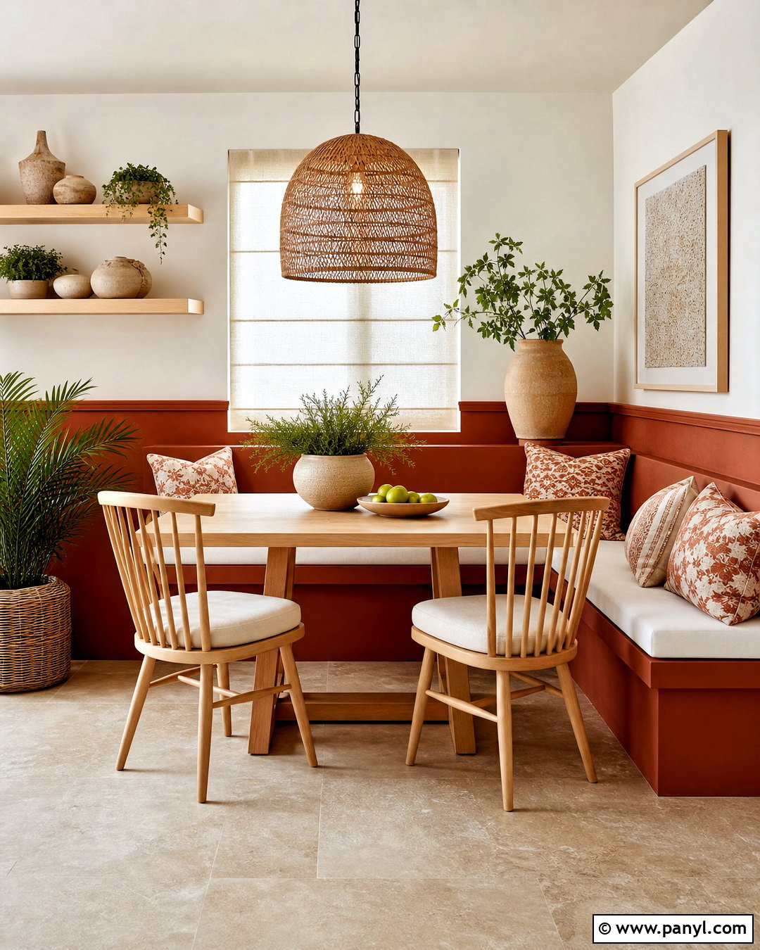 Maple Wood And Terracotta - 20 wood colour combination ideas