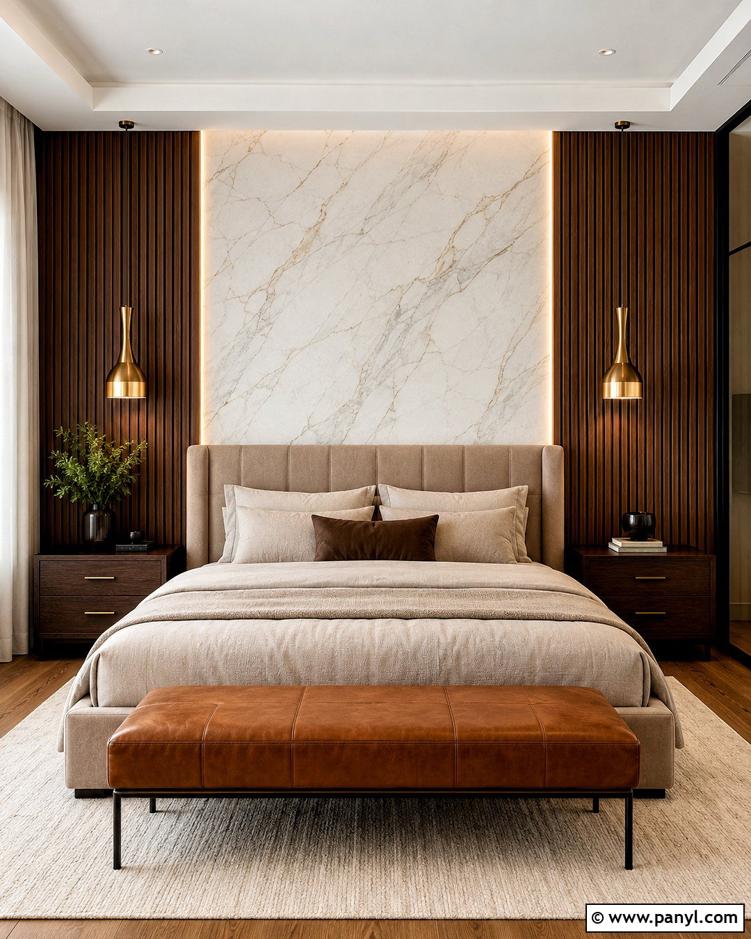 Marble And Wood Bedroom Wall - 20 marble wall decor ideas