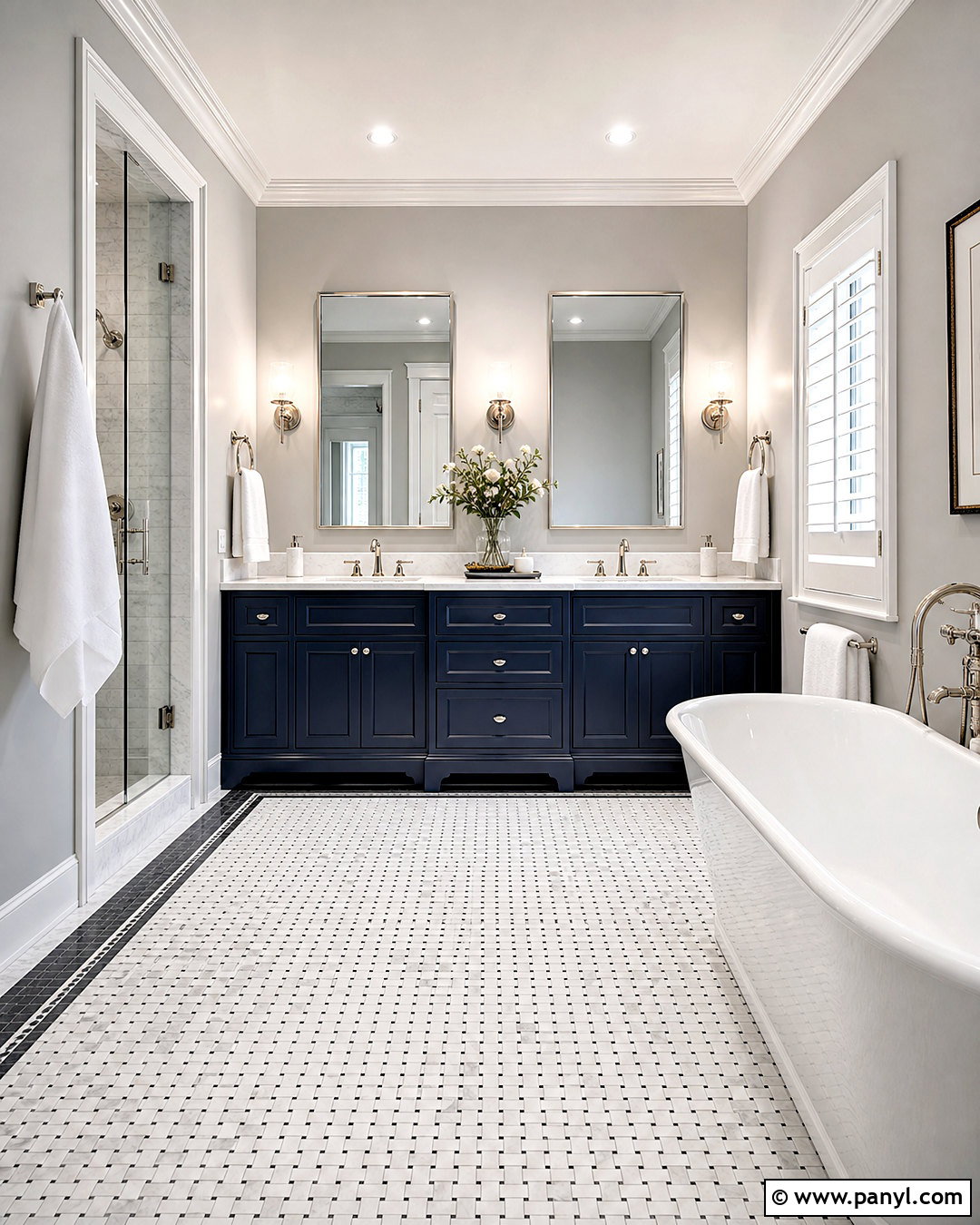 Marble Basketweave Floor Tile - 20 home floor tiles design ideas