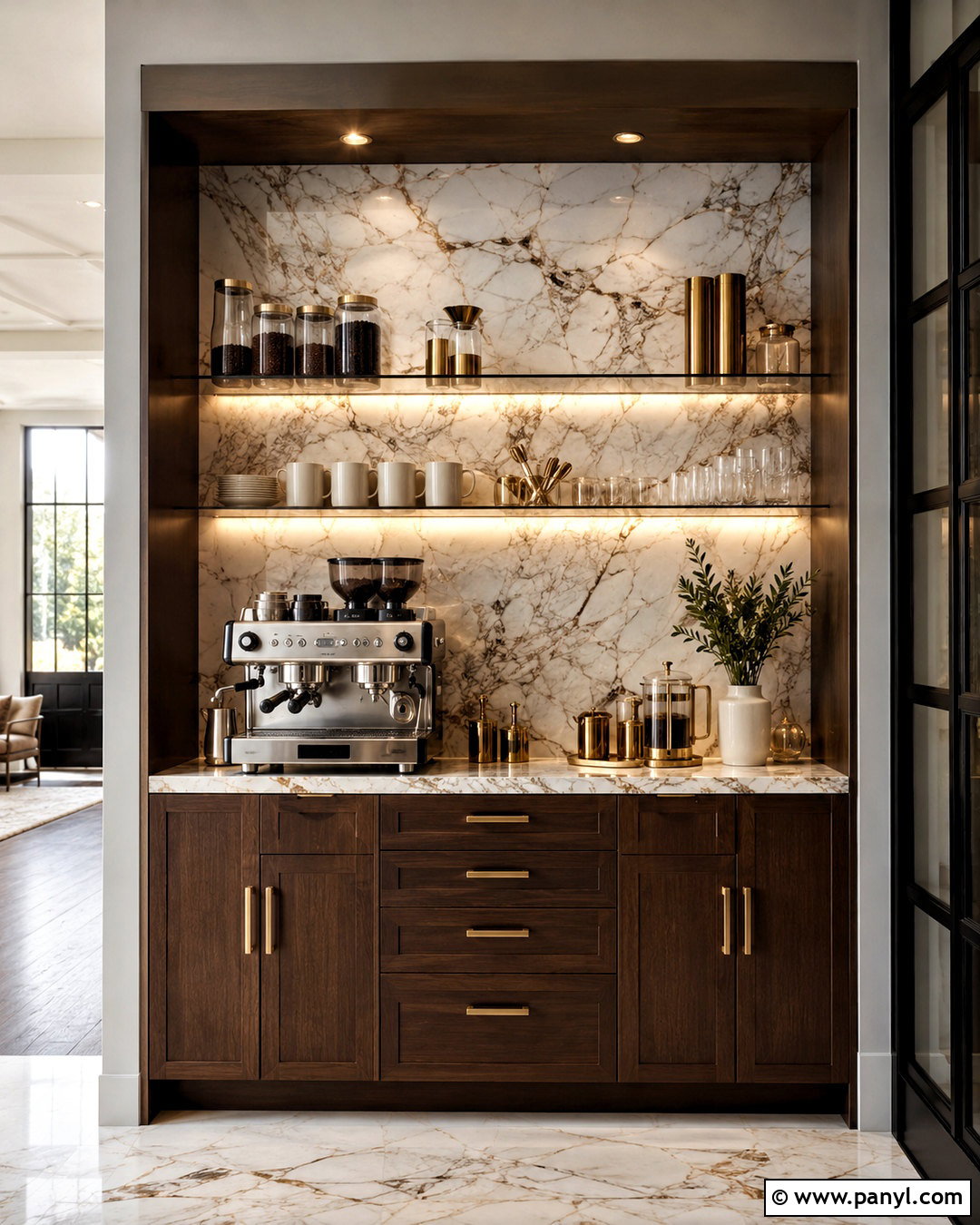 Marble Coffee Bar - 20 coffee bar ideas modern ideas