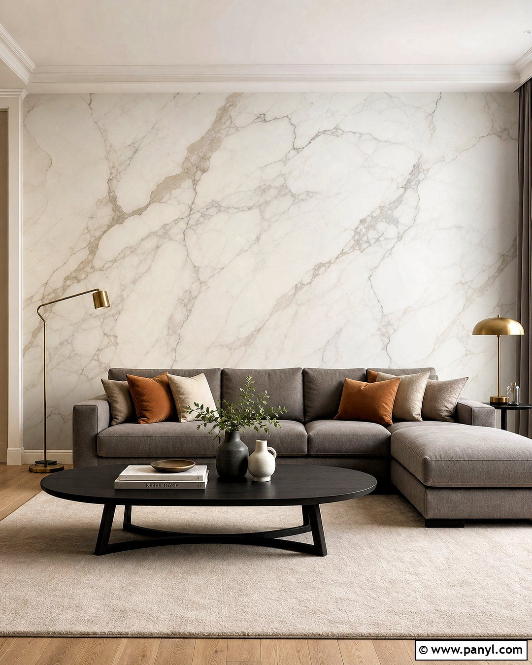 Marble Effect Living Room Wallpaper - 20 wallpaper for living room modern ideas