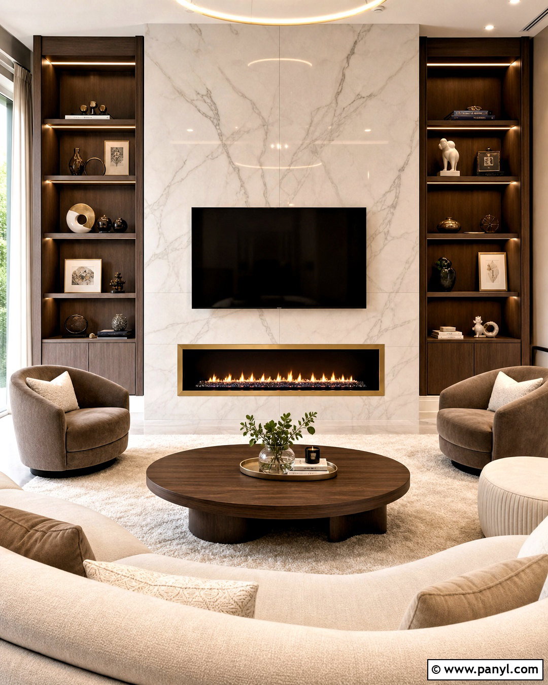 Marble Electric Fireplace With TV - 20 electric fireplace ideas with tv ideas