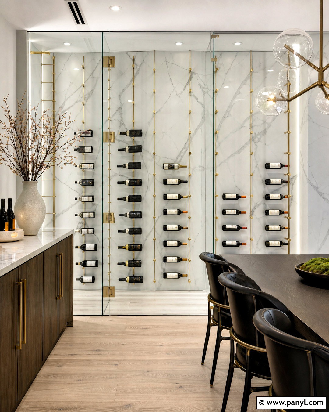 Marble Glass Wine Cellar Wall - 20 small glass wine cellar wall ideas