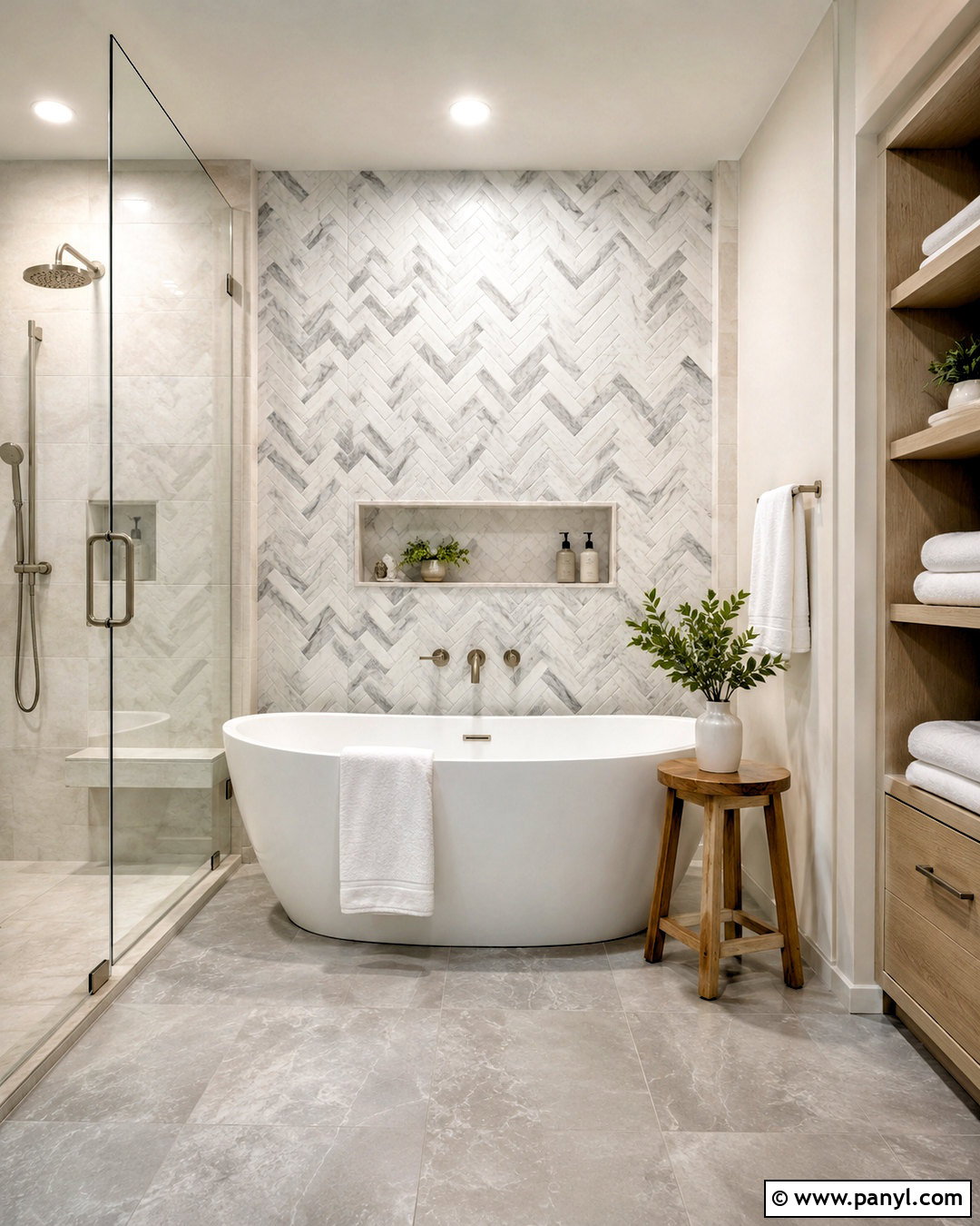 Marble Mosaic Bathroom Wall - 20 marble wall decor ideas