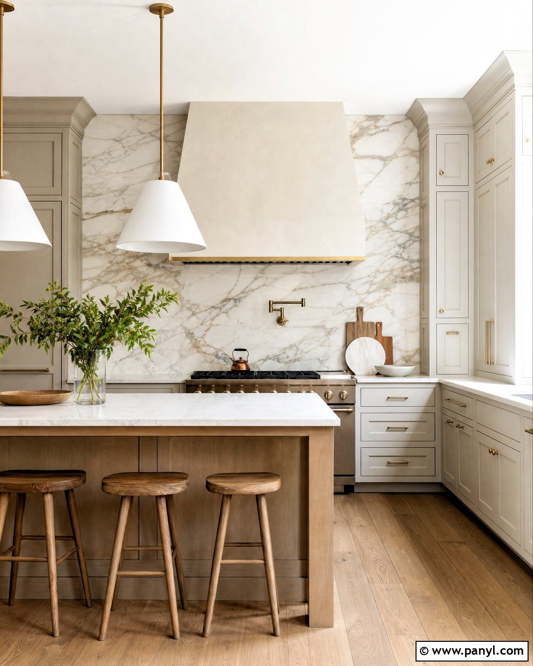 Marble Slab Backsplash - 20 kitchen backsplash ideas