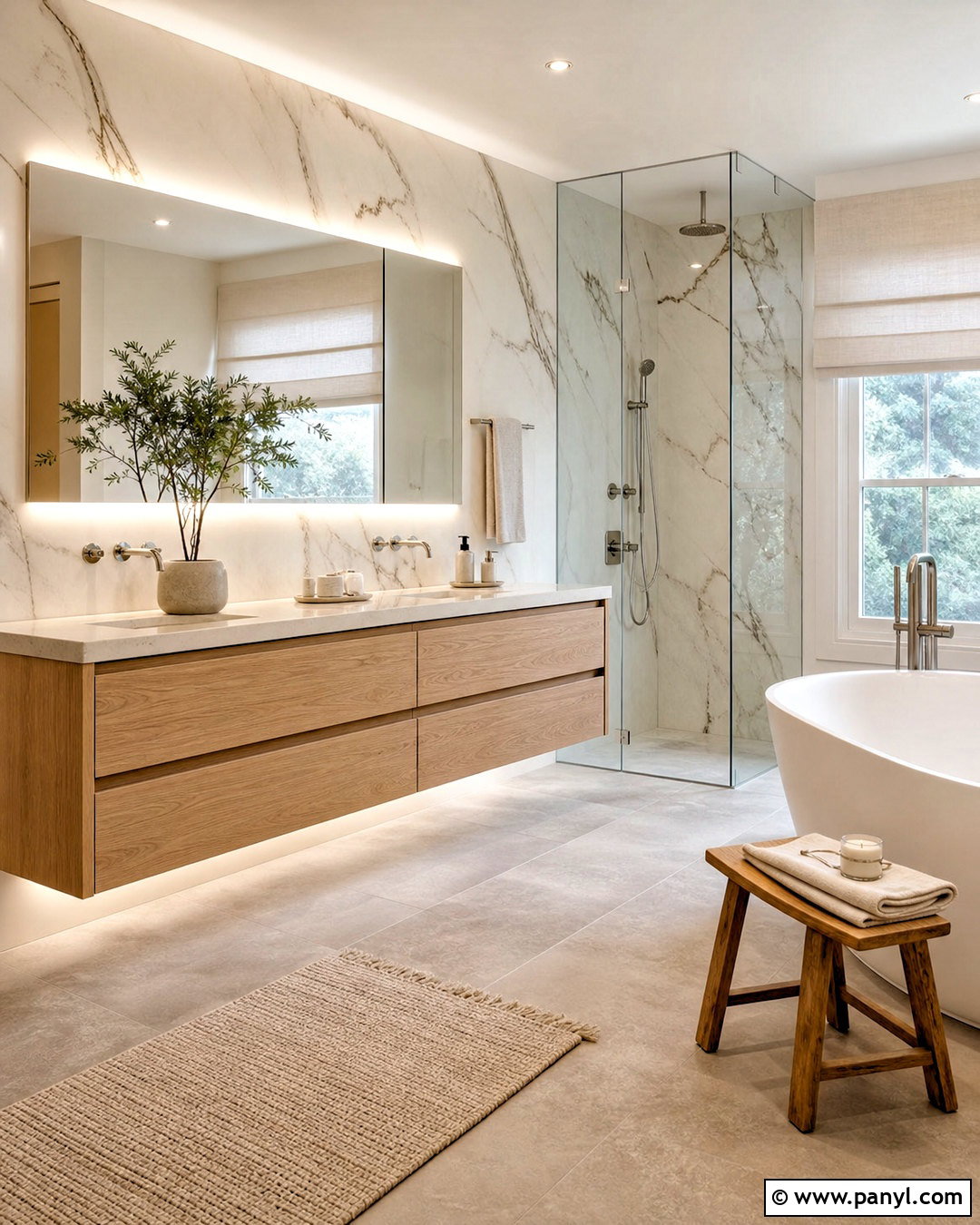 Marble Slab Bathroom Wall - 20 bathroom wall design ideas