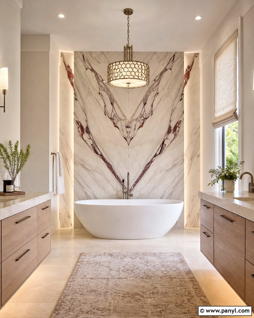 Marble Slab Bathroom Wall - 20 bathroom statement wall ideas