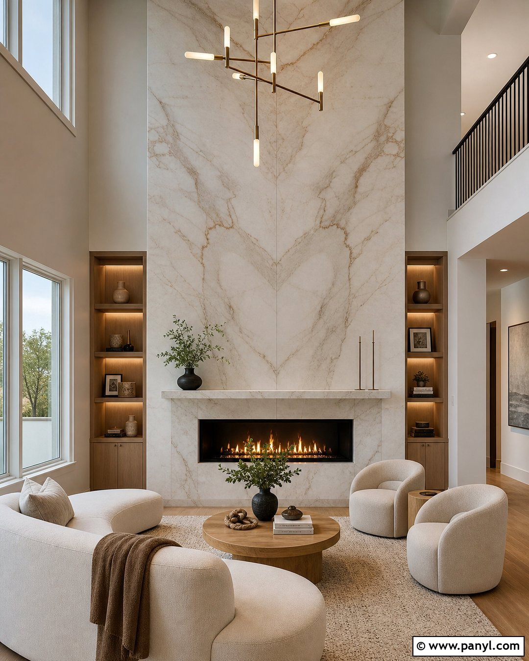 25 Accent Wall Above Fireplace Ideas: Striking Living Room Looks