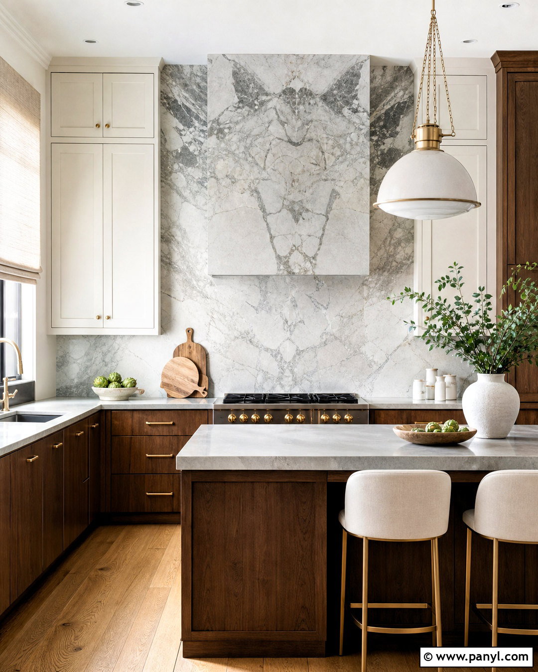 Marble Slab Kitchen Accent Wall - 20 kitchen accent wall ideas