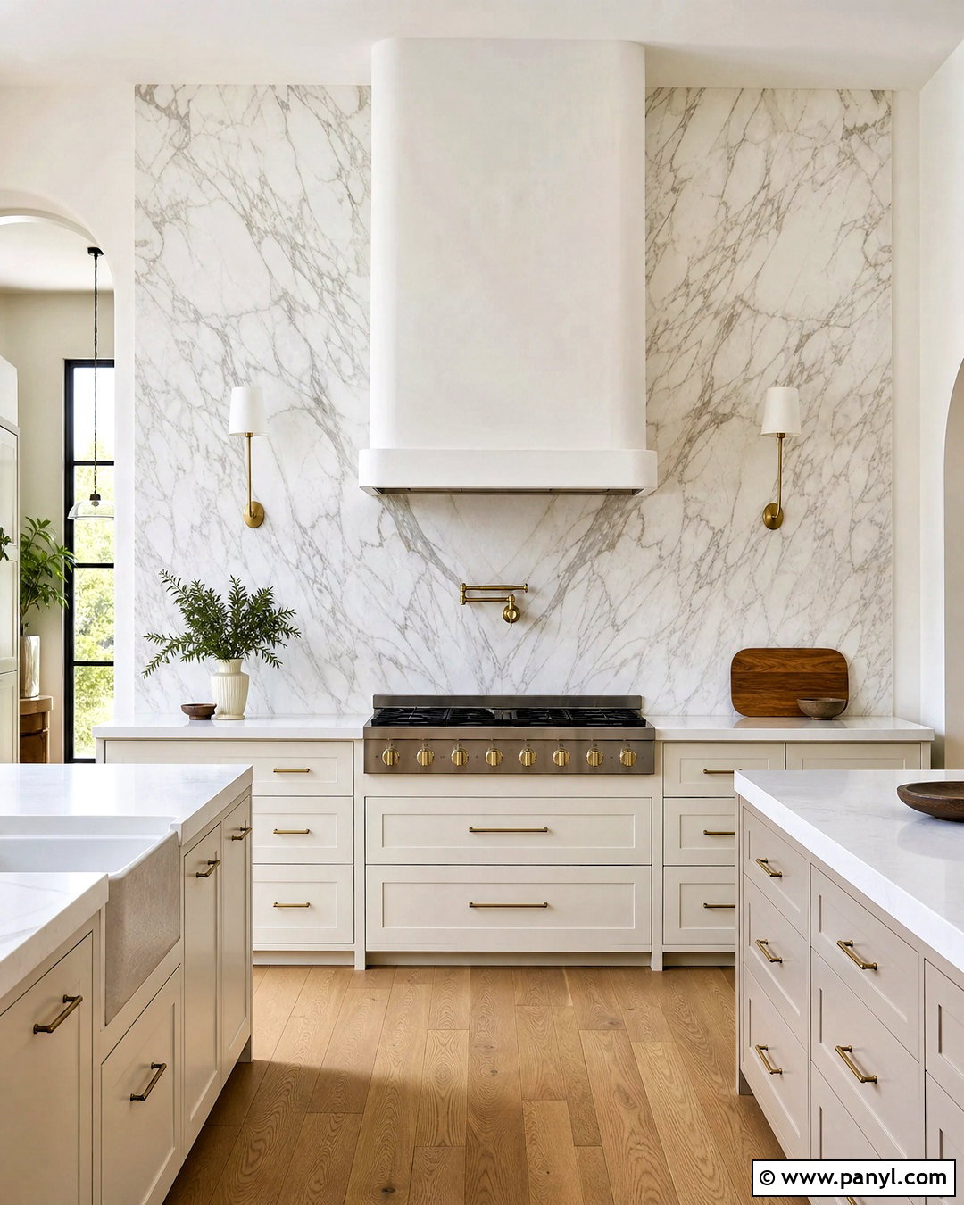 Marble Slab Kitchen Feature Wall - 20 kitchen feature wall ideas