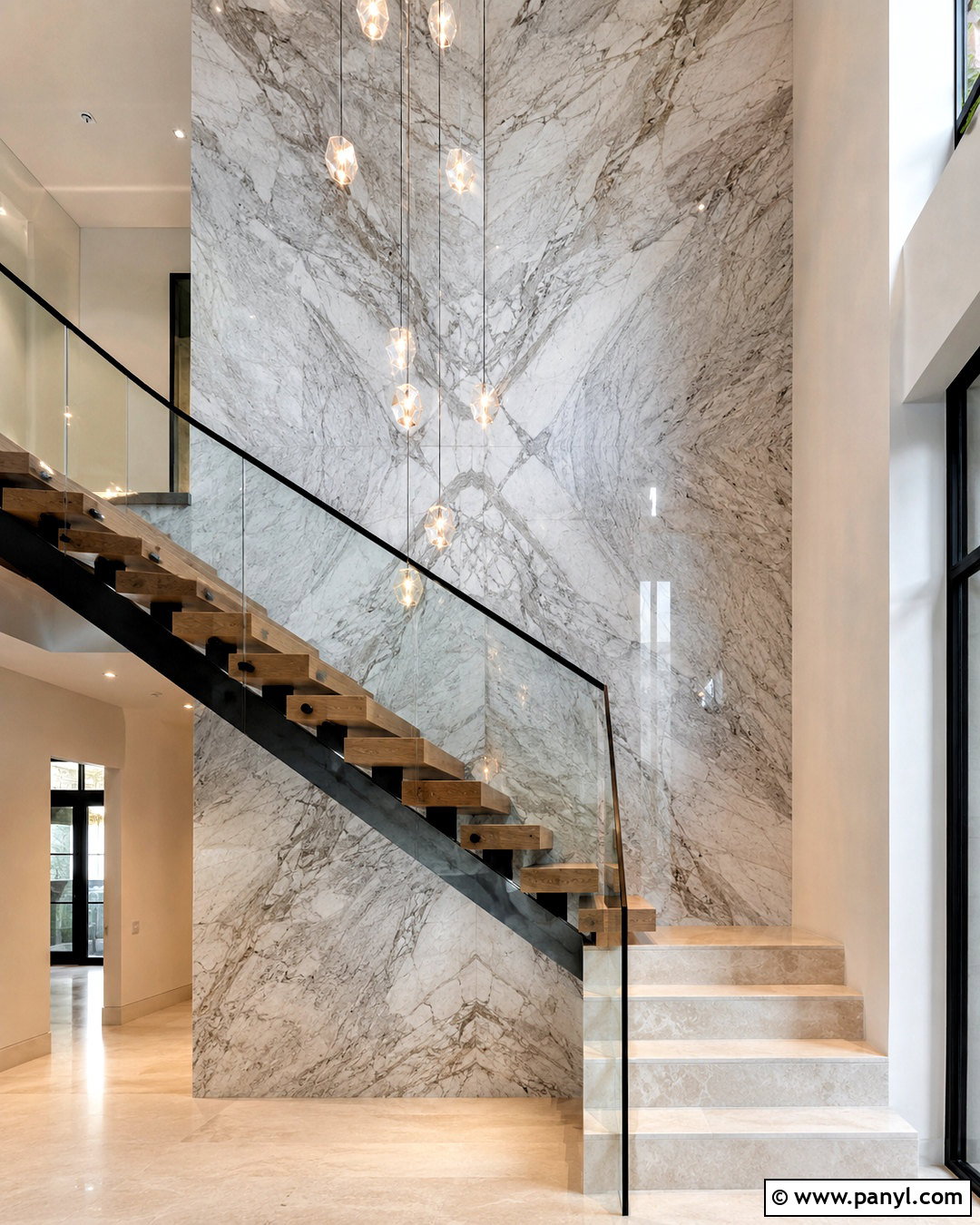 Marble Staircase Wall - 20 marble wall design luxury ideas