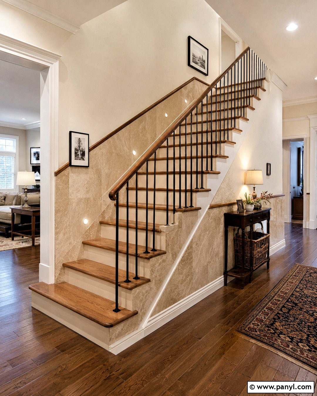 Marble Staircase Wall - 20 marble wall decor ideas