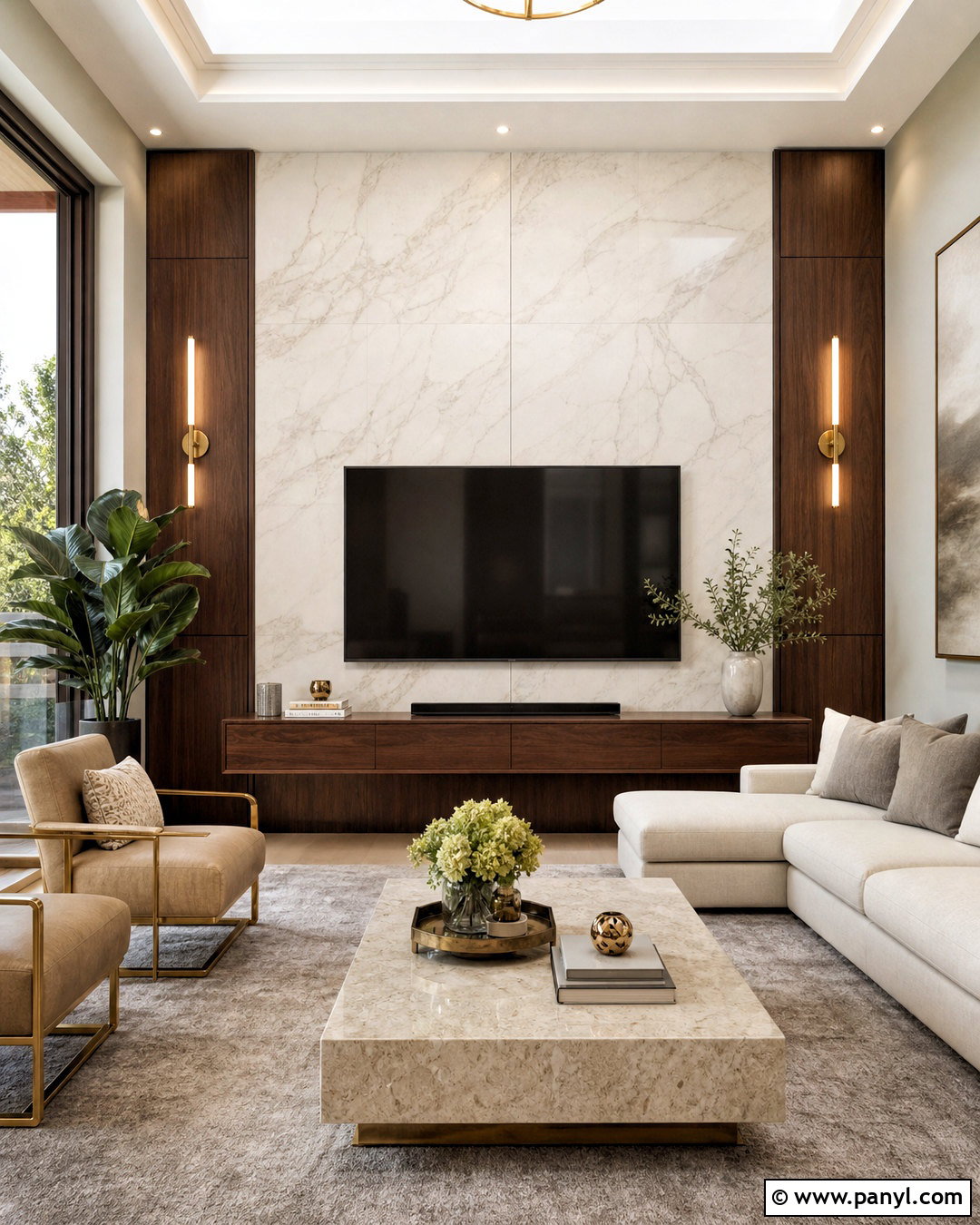 Marble TV Living Room Focal Wall - 20 focal wall ideas living room ideas