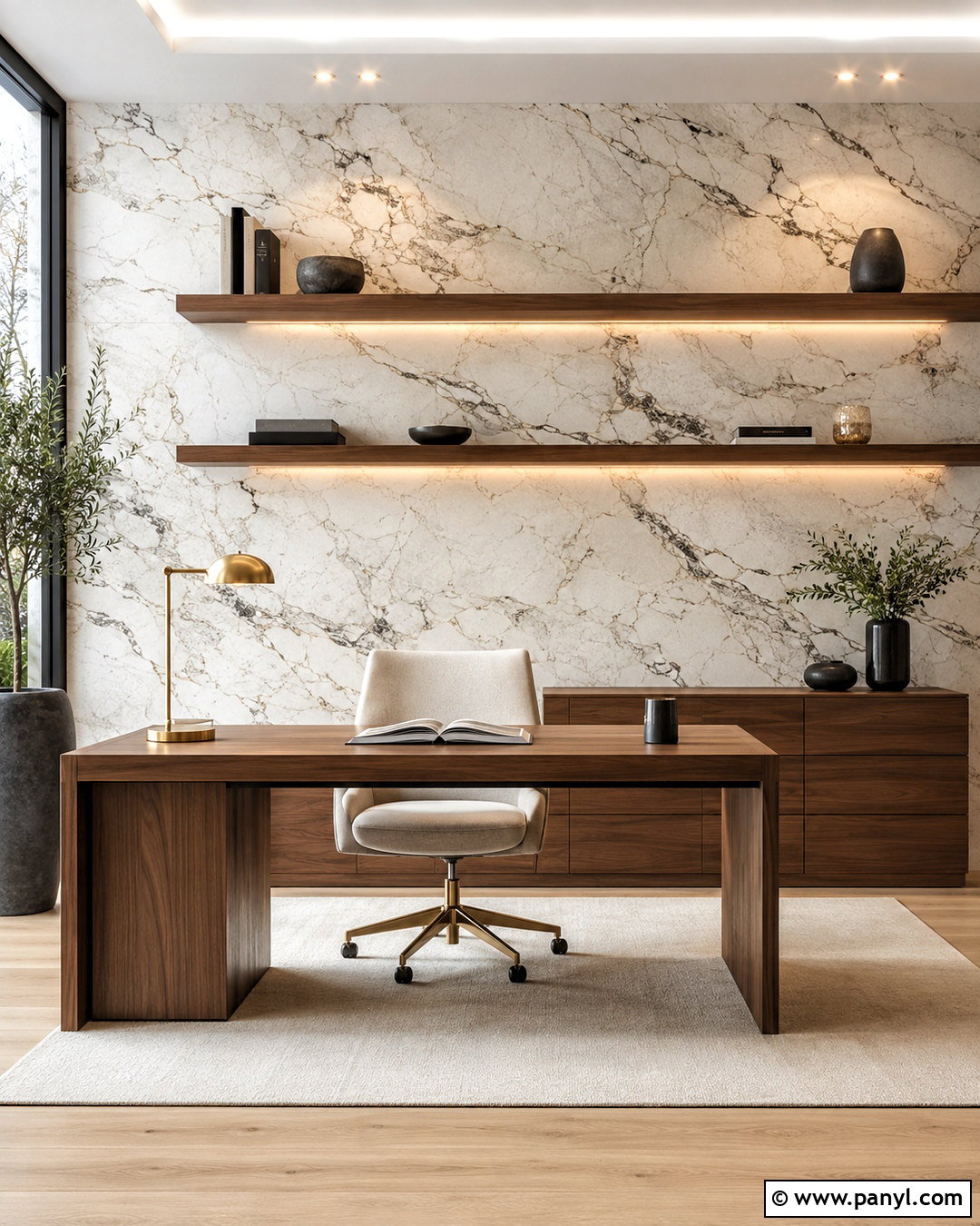 Marble Wall With Floating Shelves - 20 marble wall design luxury ideas