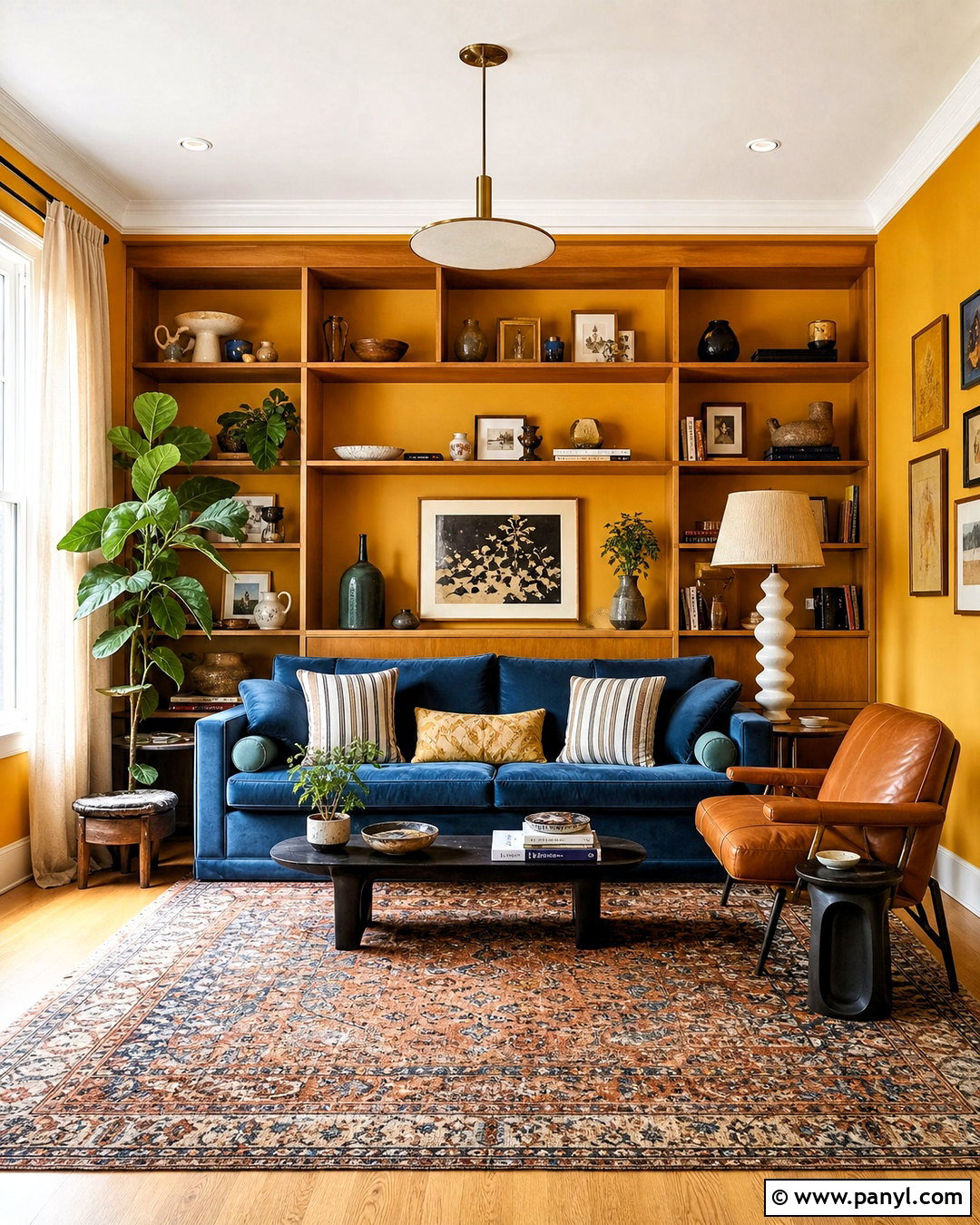 Marigold Yellow Living Room - 20 yellow living room colors