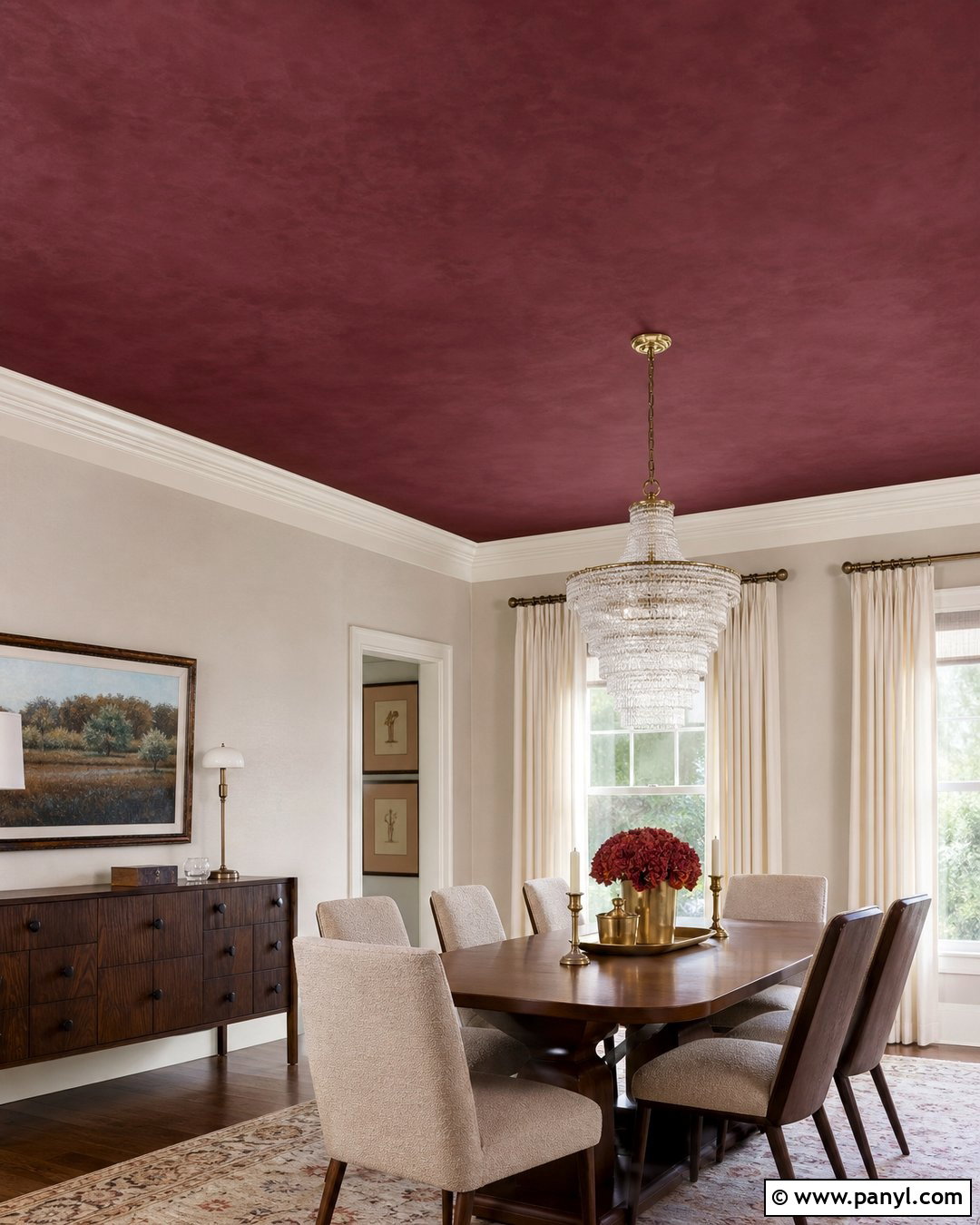 Maroon Limewash Ceiling - 25 Maroon Limewash Ideas