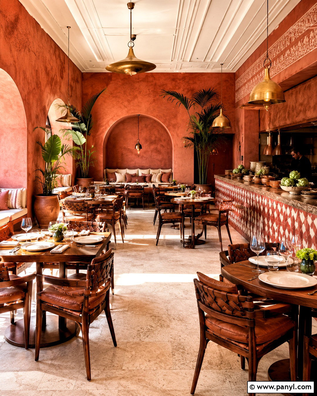Marrakech Terracotta Restaurant - 20 moroccan restaurant interior ideas