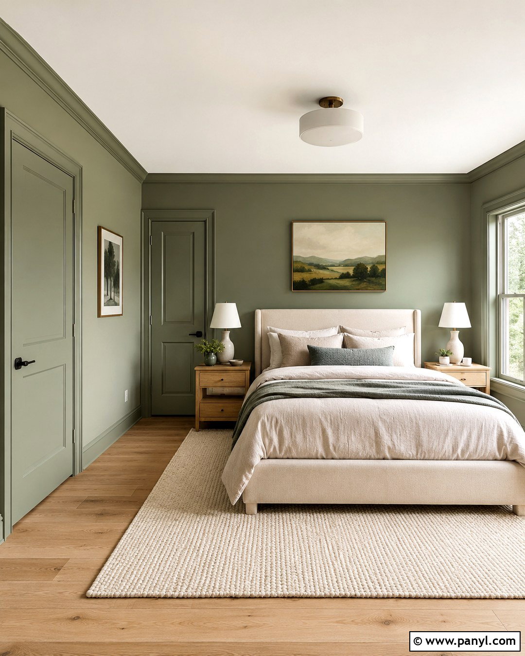 Matching Green Trim With Green Walls - 20 Trim Colors For Green Walls