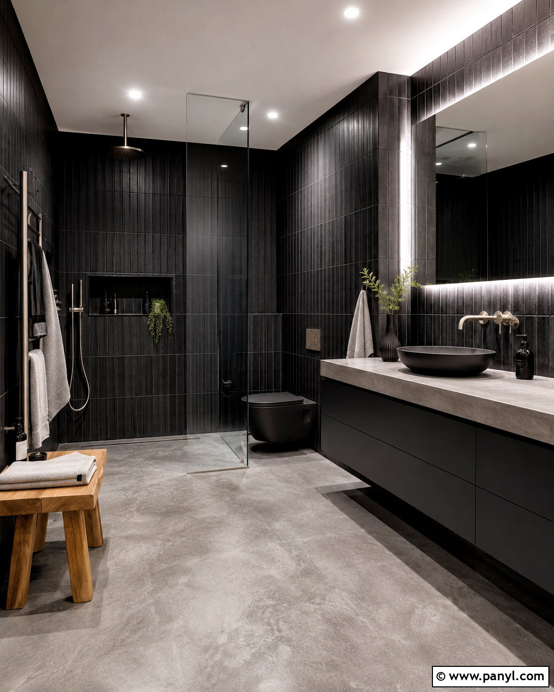 20 Modern Black Bathroom Ideas for a Bold, Luxe Makeover