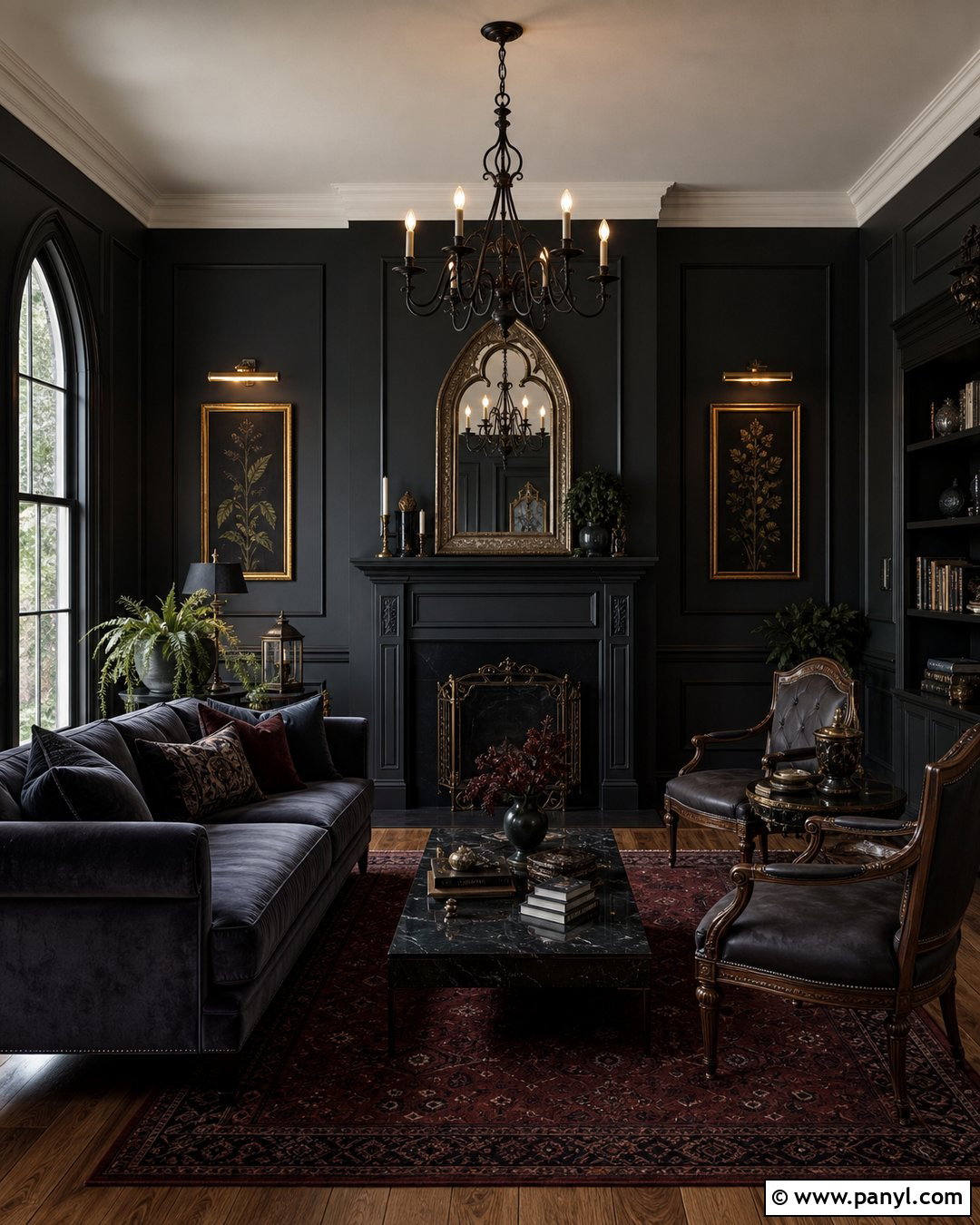 Matte Black Gothic Living Room - 20 Gothic Paint Colors Dark Walls