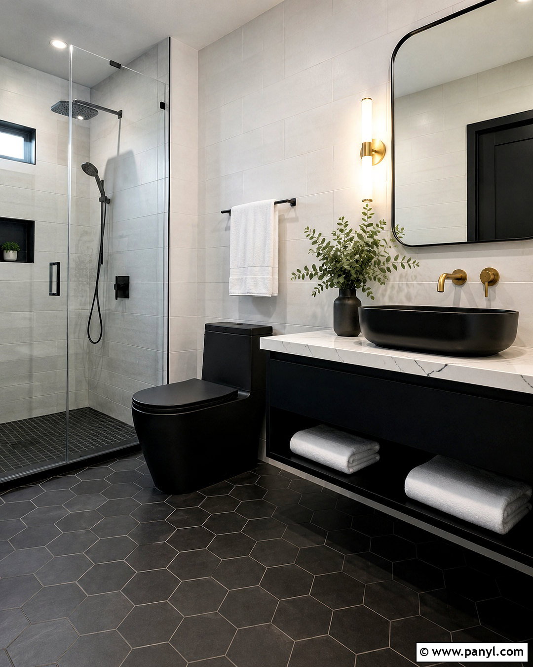 Matte Black Toilet Bathroom - 35 Toilet Color Ideas