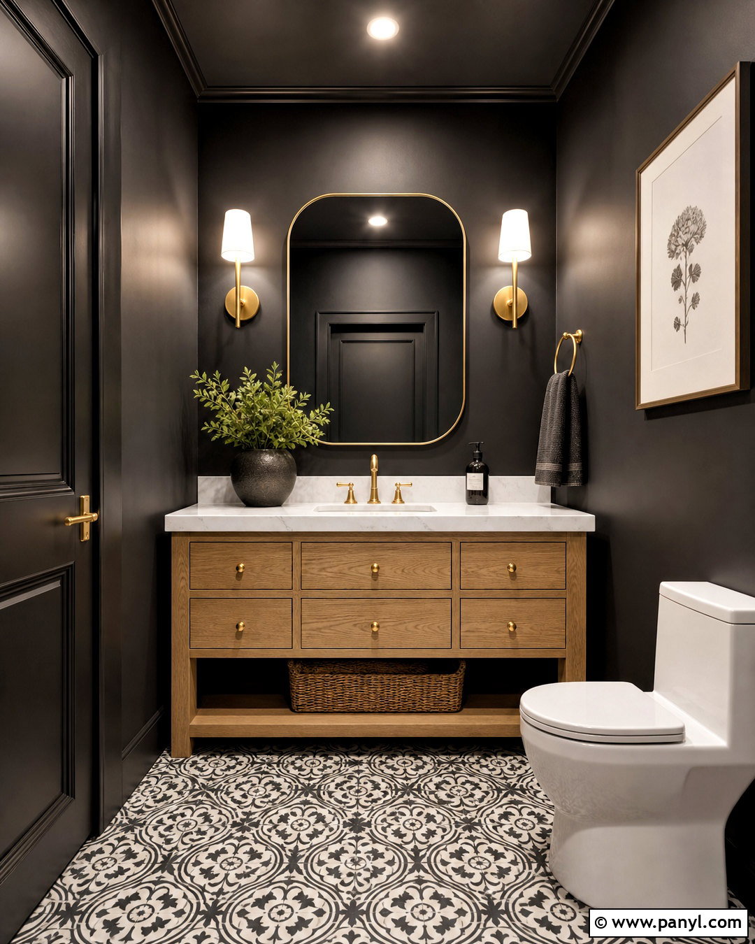 Matte Black Wall Paint - 20 wall painting colour ideas