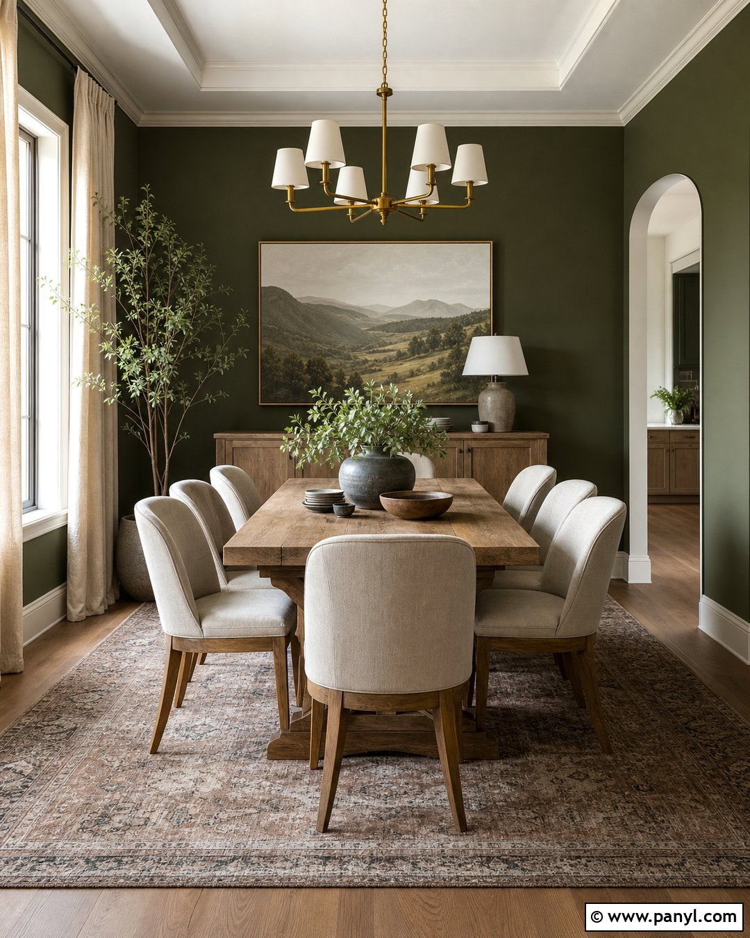 Matte Forest Green Dining Room Walls - 20 Matte Green Wall Color Ideas