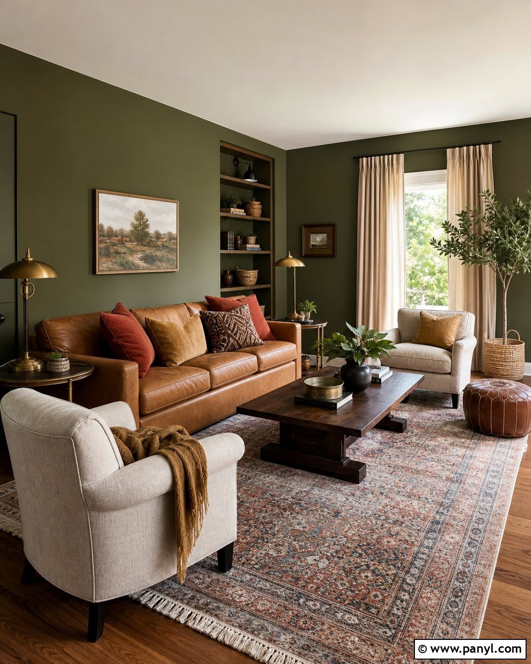 Matte Olive Green Living Room Walls - 20 Matte Green Wall Color Ideas