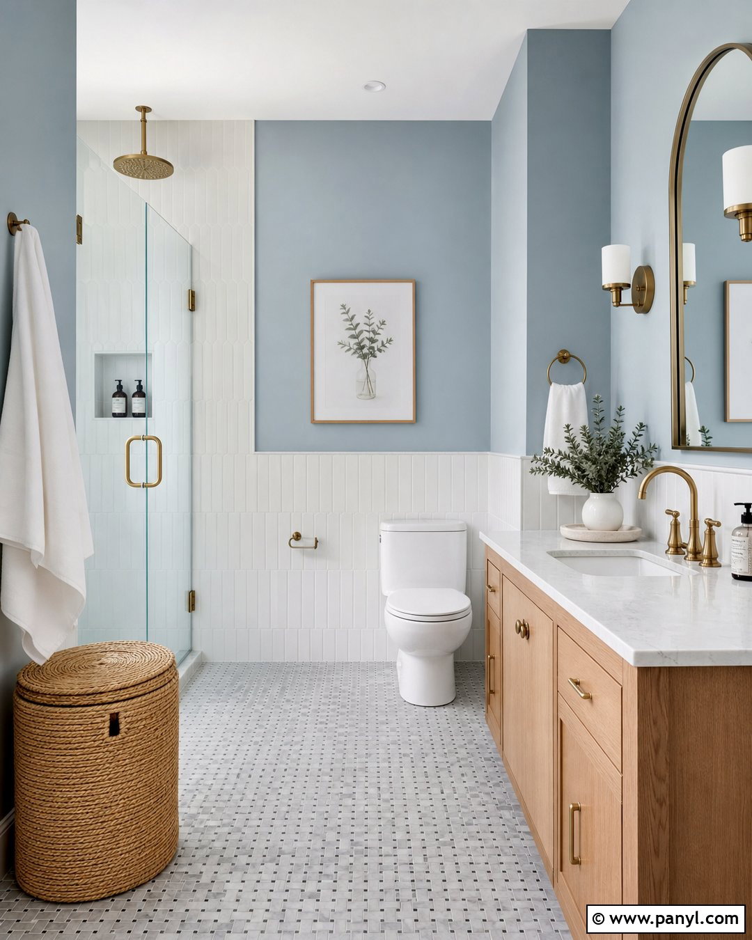Matte Pale Blue Bathroom - 20 Matte Blue Wall Color Ideas