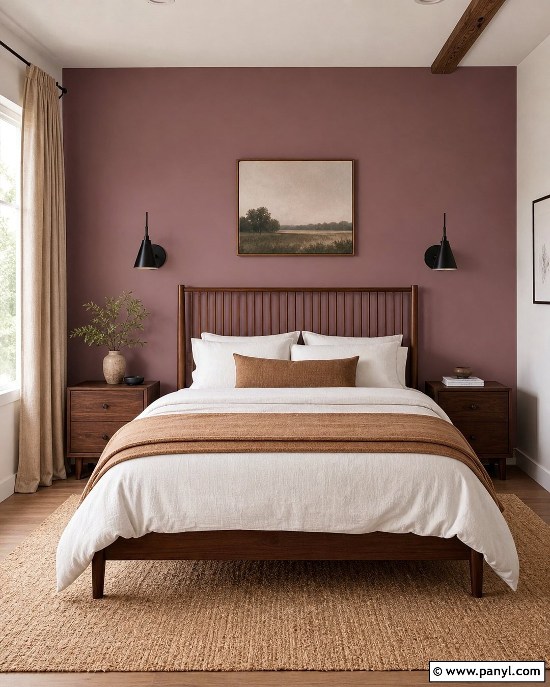 Mauve Accent Wall Bedroom - 35 Mauve Wall Color Ideas